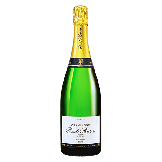 Paul Bara NV Brut Reserve Champagne with bright citrus, refined mousse, and a lingering, elegant finish.
