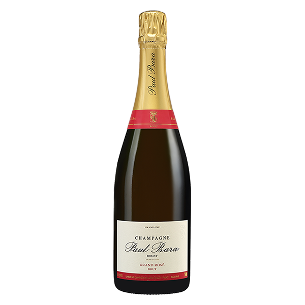 Paul Bara NV Grand Rosé Brut Champagne with vibrant red berries, floral notes, and a refined, elegant finish.