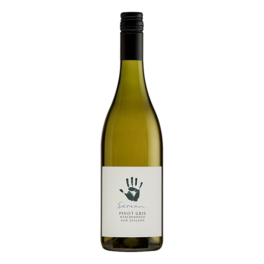 Seresin Pinot Gris, a 94-point Marlborough white wine with ripe pear, quince, spice, and a rich, textural palate.