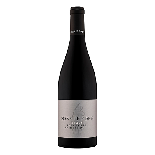 Sons of Eden Remus Old Vine Shiraz, Eden Valley red wine with dark cherry, spice, and fine tannins.