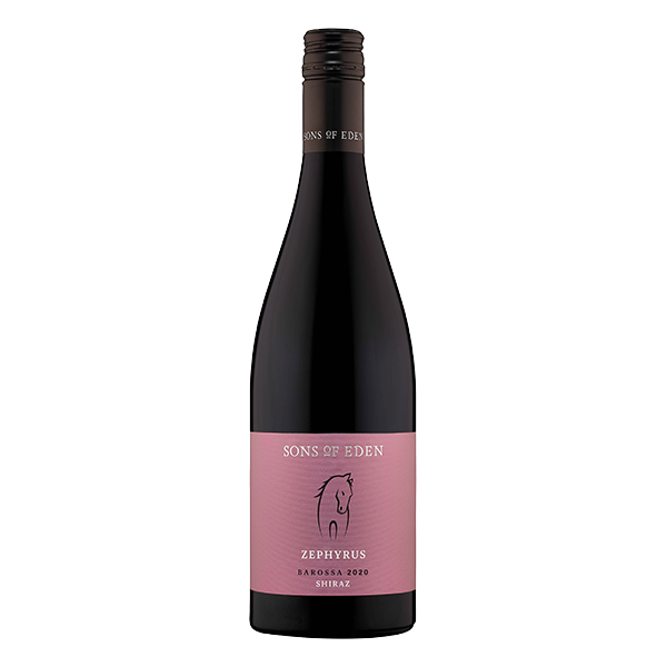 Sons of Eden Zephyrus Shiraz, Barossa red wine with wild berries, spice, and fine tannins.