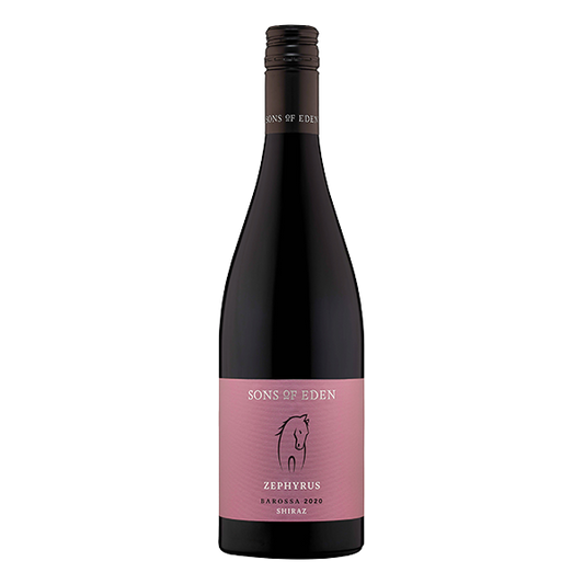 Sons of Eden Zephyrus Shiraz, Barossa red wine with wild berries, spice, and fine tannins.
