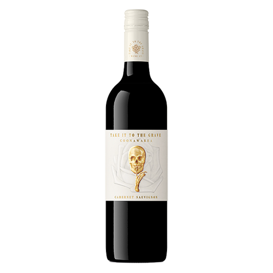 Take it to the Grave Cabernet Sauvignon with blackcurrant, plum, and fine tannins from Coonawarra.
