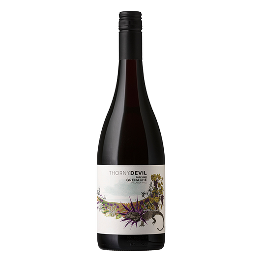 Thistledown Thorny Devil Grenache, a perfumed McLaren Vale red wine with vibrant red fruit, spice, and silky tannins.
