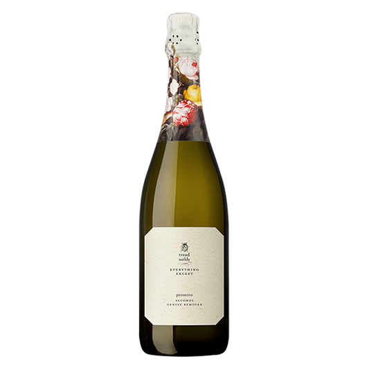 Tread Softly Everything Except Prosecco with crisp citrus flavours and refreshing bubbles.