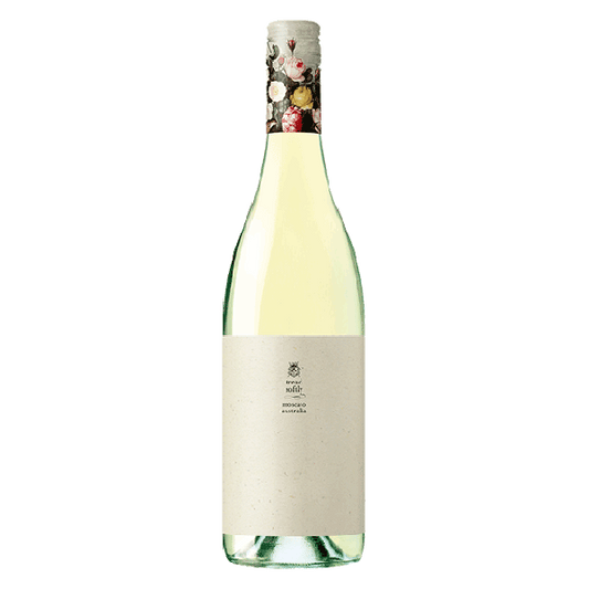 Tread Softly Moscato with tropical fruit, musk, and sweet citrus flavours, finishing light and refreshing.