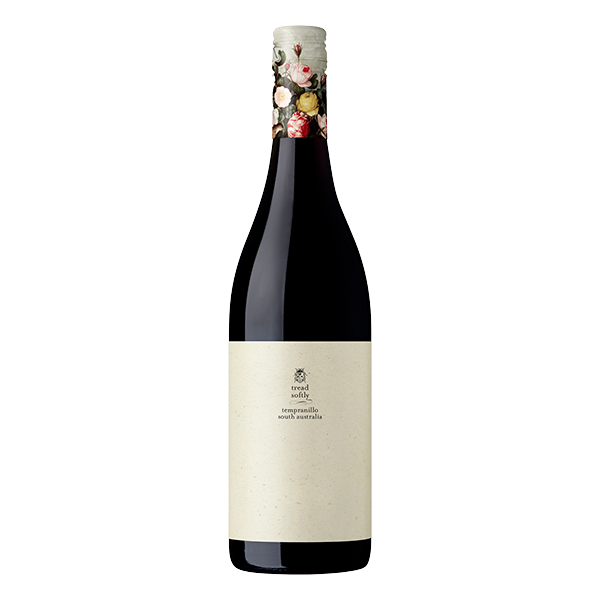 Tread Softly Tempranillo with blackberry, cassis, and bright acidity in a naturally lower alcohol style.