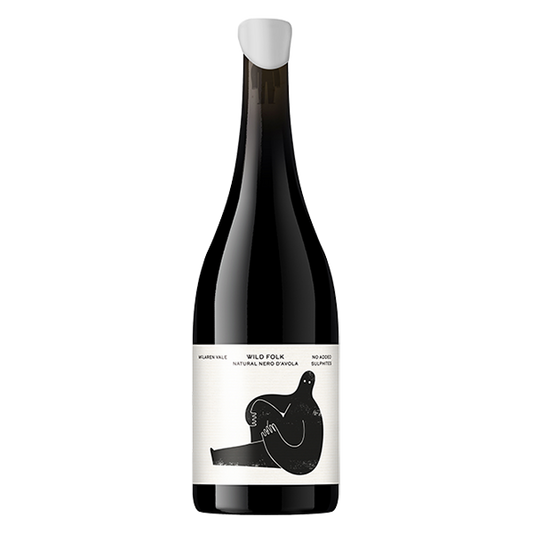 Wild Folk Natural Nero d’Avola with bright red berries, savoury notes, and a smooth, earthy finish from McLaren Vale.