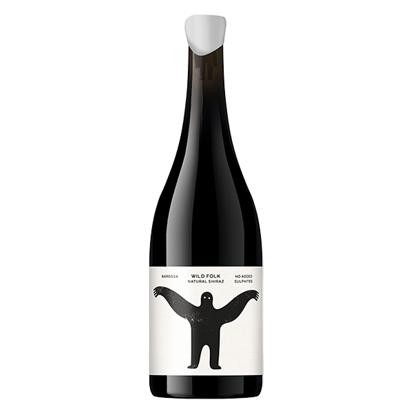 Wild Folk Natural Shiraz with dark berries, savoury spice, and smooth tannins from the Barossa.