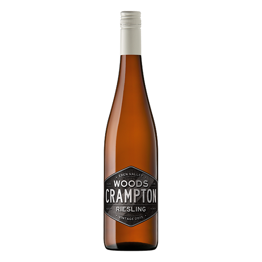 Woods Crampton Black Label Riesling with citrus, floral notes, and a pristine mineral finish from Eden Valley.
