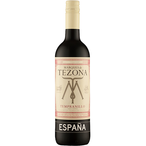 Marques de Tezona Tempranillo with red berries, savoury spice, and smooth tannins.