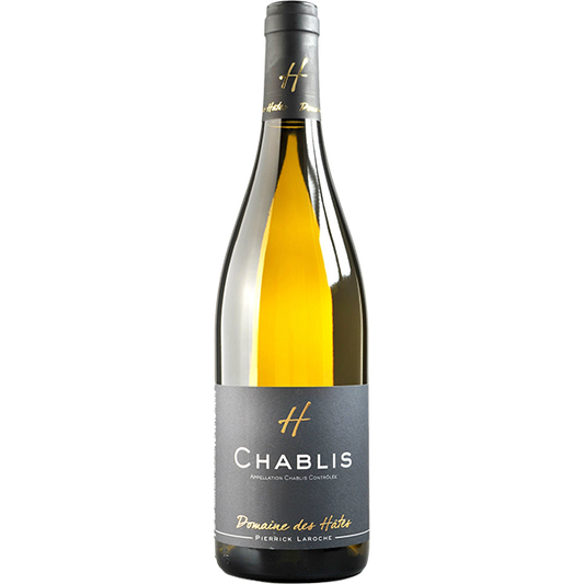 Pierrick Laroche Chablis, a vibrant Burgundy white with citrus, exotic fruit, and a fine mineral finish.
