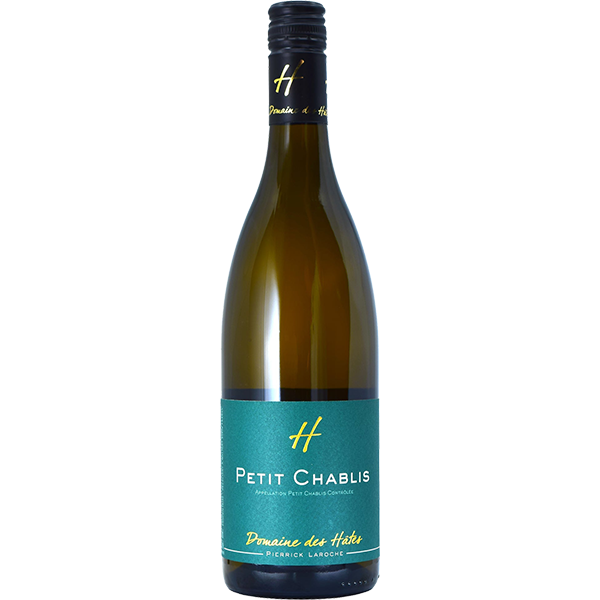 Pierrick Laroche Domaine des Hâtes Petit Chablis with citrus, green apple, and mineral notes from Burgundy.