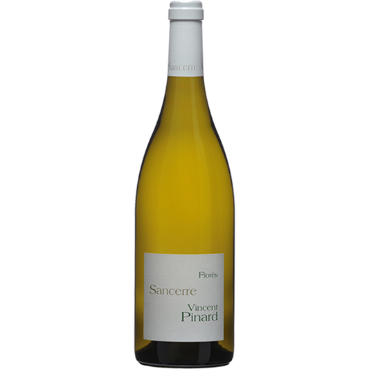 Vincent Pinard Sancerre ‘Flores’ with floral aromas, vibrant citrus, and chalky mineral notes from the Loire Valley.